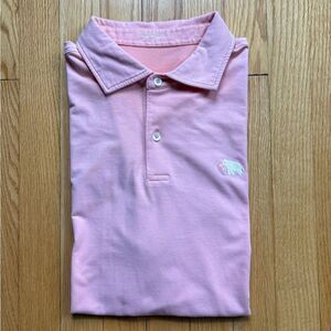 Fairway & Greene Men’s Short Sleeve Polo Shirt Large Orange Mammoth Dunes Golf